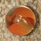 Orange Swirl Machine Made Toy Marbles Collectible Game Piece - Set of 2 Pair — photo 1