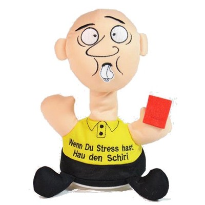 Kögler Stress Max Schiedsrichter Fußball Schiri Prügelknabe Box mich Antistress 