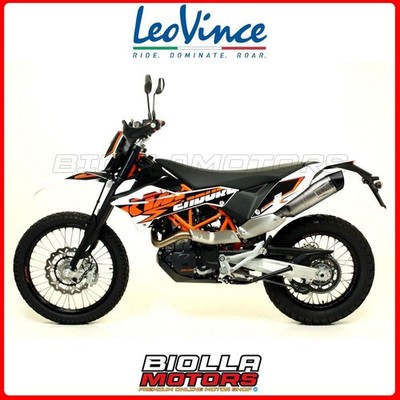 8299EU AUSPUFFBLENDE LEOVINCE KTM 690 ENDURO R 2016 - LV ONE EVO STAINLESS STEEL