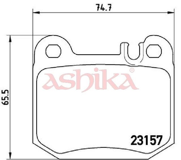 Ashika Bremsbelagsatz, Scheibenbremse 51-0L-L01 FüR Land Rover-image