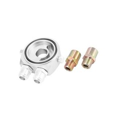 Universal Car Aluminum Alloy Oil Filter Cooler Sandwich Thread Plate Adapter
