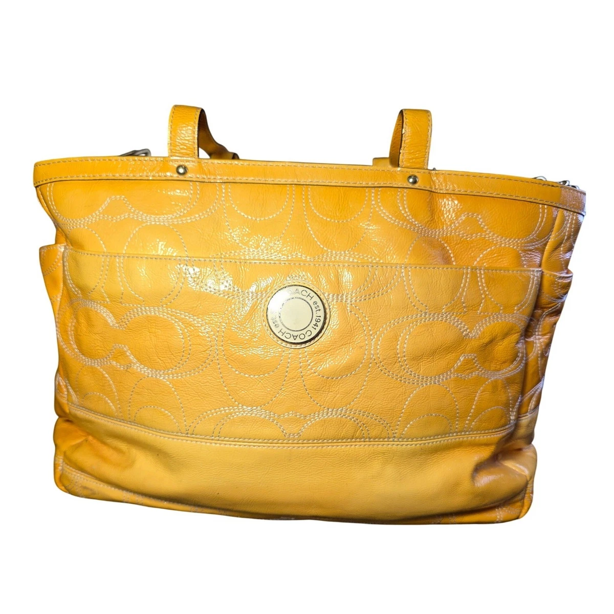 Coach Yellow Patent Bags & Handbags for Women for sale | eBay Coach Yellow Patent Bags & Handbags for Women for sale | eBay