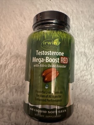Irwin Naturals Mega-Boost RED 68 Soft-Gels Exp 05/2026