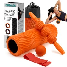 5 in 1 Foam Roller Set - Trigger Point Foam Back Roller, Muscle Roller Stick,...