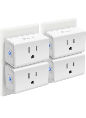 TP-Link Kasa Smart Wi-Fi 15A Plug Mini 4-Pack EP10P4 Alexa, Google, SmartThings