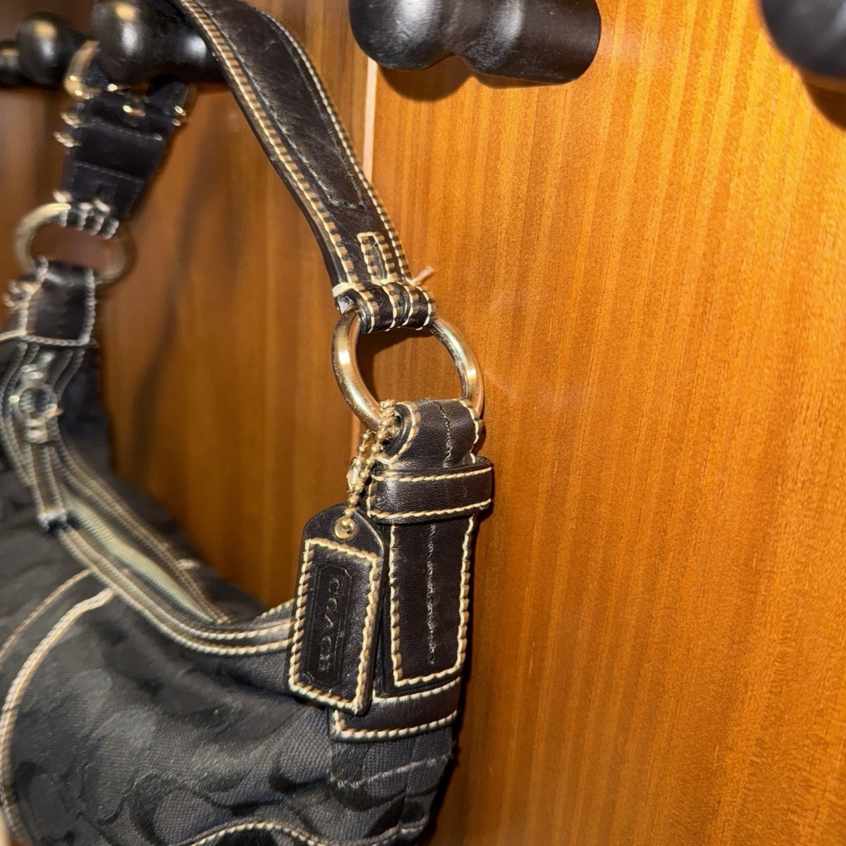 Coach Black Signature Mini Shoulder Bag K05k-6266 for sale online