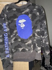 Bape Grey Camo Sweatshirt Size M