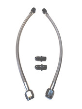 4an 24 Nitrous Stainless Hose 4an To 3an Black End With 4an 18 Npt Fitting 2pc