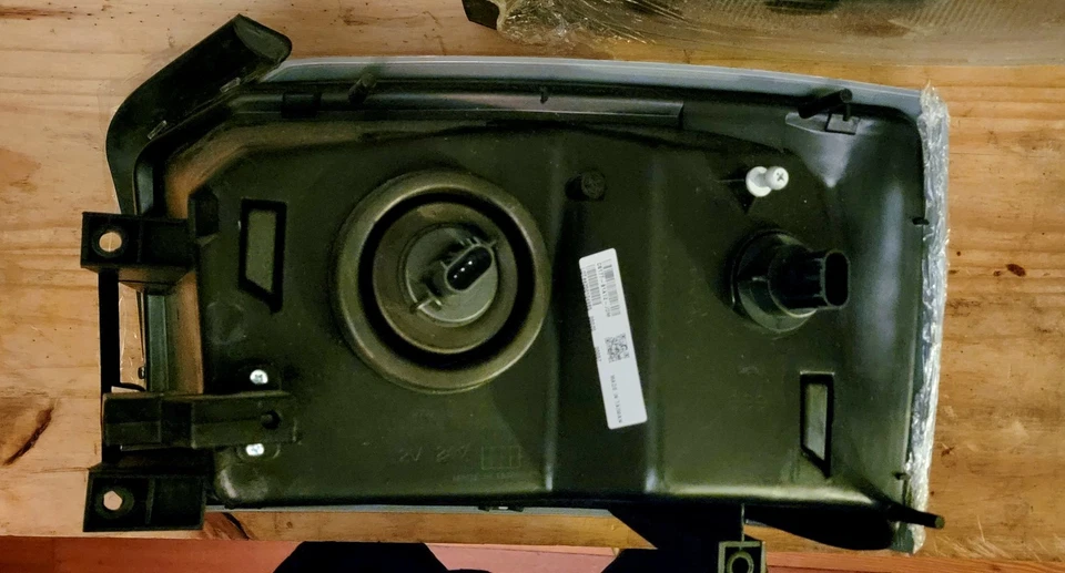 Faros Dodge Dakota 2005 nuevos nunca instalados personalizados incrustación negra OEM Foto 4 de 4