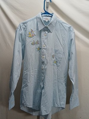 las olas by ovedinternational. womans size medium. blue (E48)