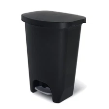 Modern 13 Gallon Step-On Trash Can - Odor Sealing Lid for Ultimate Freshness