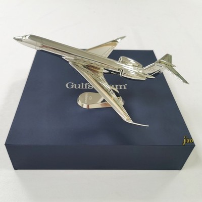 New 1/150 Gulfstream G700 Solid Silver Metal Model Business Jet Aircraft Model
