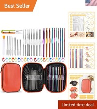 Versatile 54-Piece Crochet Set with Colorful Hooks - Perfect for All Seasons