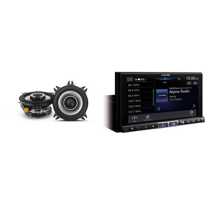 Alpine iLX-507 Multimedia Receiver + 1 Pair Alpine S2-S40 4'' Speakers