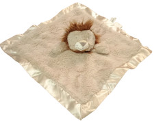 Cloud Island Lion Plush Lovey Security Blanket Satin Trim Backing Target 14"x14"