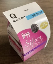 L'eggs Silken Mist Ultra Sheer Leg Size Q Black Mist Control Top 94500
