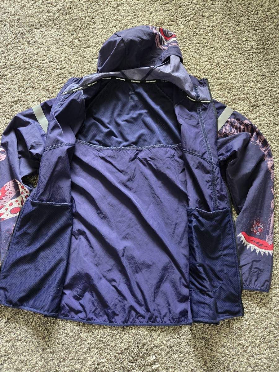 Men's Nike Windrunner Wild Run Jacket Purple Chinese Dragon CJ5820
