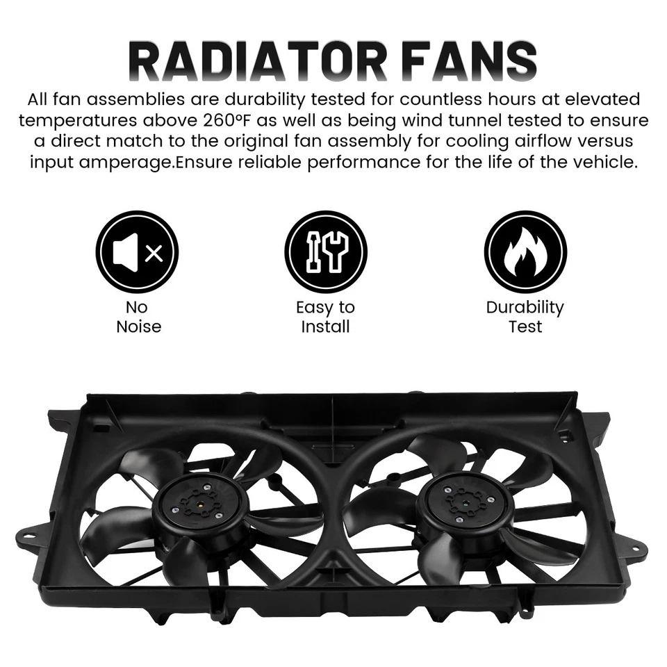 Radiator Cooling Fan For 2015-2020  Cadillac Escalade GMC Yukon Chevrolet Tahoe Foto 2 de 4