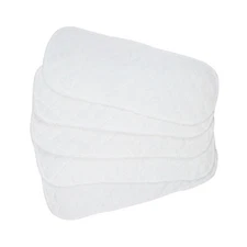 5Pcs Cotton Cloth Baby Diapers Inserts Liners 3 Layers Reusable Newborn Nappy J