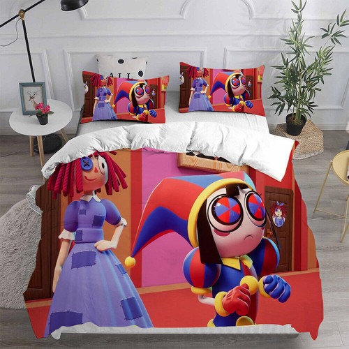 3D⭐EL INCREÍBLE CIRCO DIGITAL⭐Juego de ropa de cama para niños funda nórdica fundas de almohada regalos Reino Unido - Imagen 8 de 30