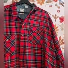 VTG 90s Outdoor Exchange Mens XLT Red Plaid Flannel Button Down Shirt
