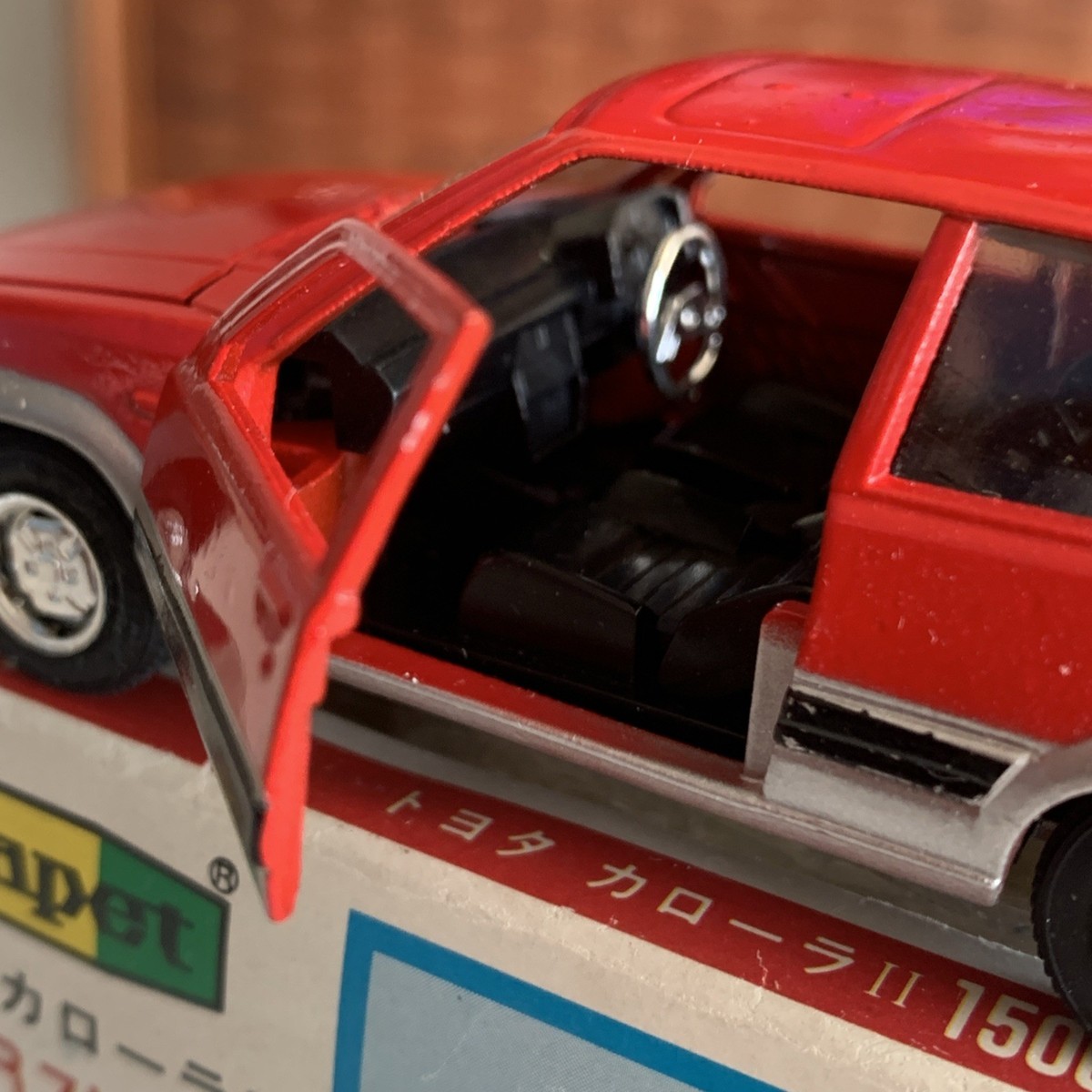 Yonezawa Toys Diapet Toyota Corolla II 1500 SR 3-Door. Red. 1:40