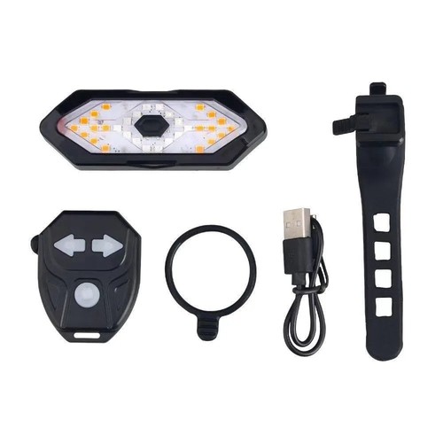 Bicycle Turn Light Cycling Taillight with Horn Smart 5 Modes Remote Control USB - Picture 6 of 6