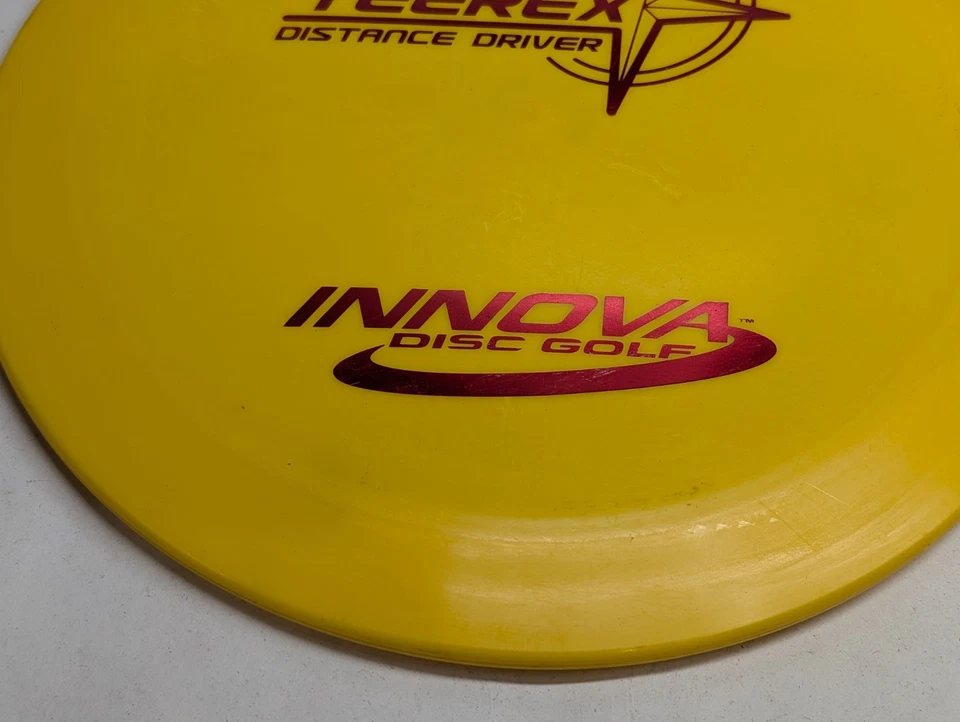 Innova Star TeeRex 169g Old Penned Disc Golf Distance Driver Yellow PFN OOP - Image 2 of 4