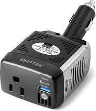 150W Power Inverter, DC 12V to AC 110V Voltage Converter PD30W QC18W Dual Chargi