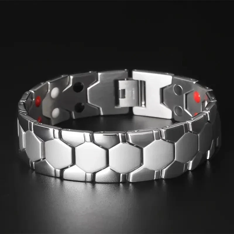 Pulsera magnética de titanio para hombre 4 en 1 Energy Foto 3 de 4