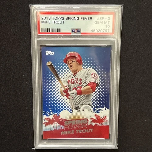 2013 TOPPS SPRING FEVER #SF-3 MIKE TROUT PSA 10 Los Angeles Angeles MVP