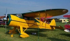 Waco E Series Four-Seat Cabin Desktop Wood Airplane New Model Small Scale 1/48