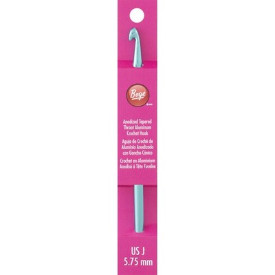 Boye Aluminium Häkelnadel 6 Zoll - Größe J10/5,75 mm - 3326218J