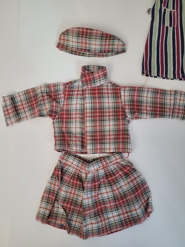 Vintage Composition Strung 18" Doll + 36 Clothing Or Accessories Pieces READ - Picture 11 of 18