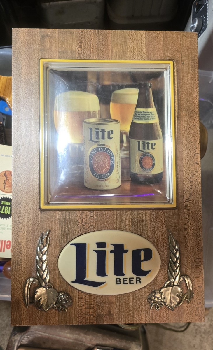 Miller Lite ライトサイン 1978 vintage miller lite lighted sign | eBay