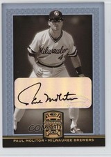 2005 Donruss Greats Gold Holofoil Signatures Paul Molitor #63 Auto HOF 6h1