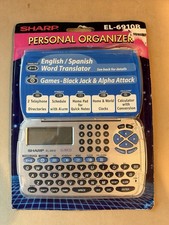 VTG SHARP EL-6910B Memo Master Electronic Personal Organizer Calculator Games
