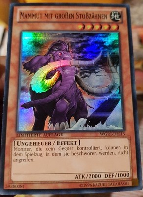Yu-Gi-Oh!  1 × Mammut Mit Großen Stoßzähnen Super Rare 