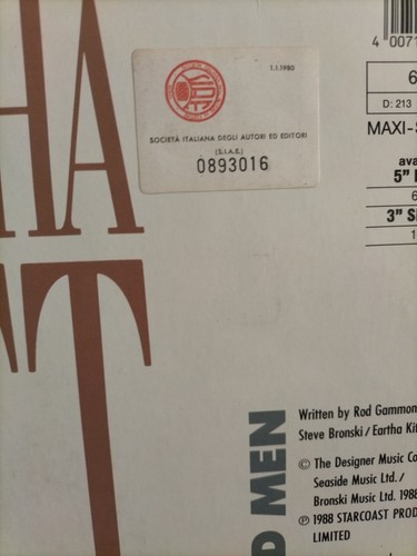45 E.P. - Eartha Kitt & Bronski Beat - Cha Cha Heel 12" Maxi vinile import - Picture 3 of 11