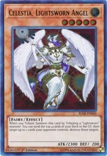 Celestia, Lightsworn Angel - BLLR-EN040 - Ultra Rare 1st Edition x1 - Moderately