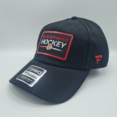 Chicago Blackhawks Pro Prime 2 Fanatics Adjustable Strapback Cap Black OSFM NHL