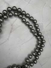 Pfeffinger Endloscollier Kette Perlenkette 120 Cm Muschelkernperle Seegrün /grau