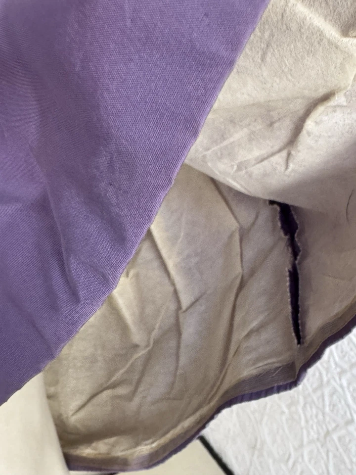 复古 20 世纪 60 年代 Tafetta 紫色连衣裙-鸡尾酒-复古-Midi/Daydress-Evening — 第 4/4 张图片