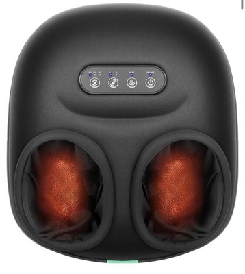 Medcursor FM04 Shiatsu Foot Massager Heat Rolling Kneading Auto-Off Black