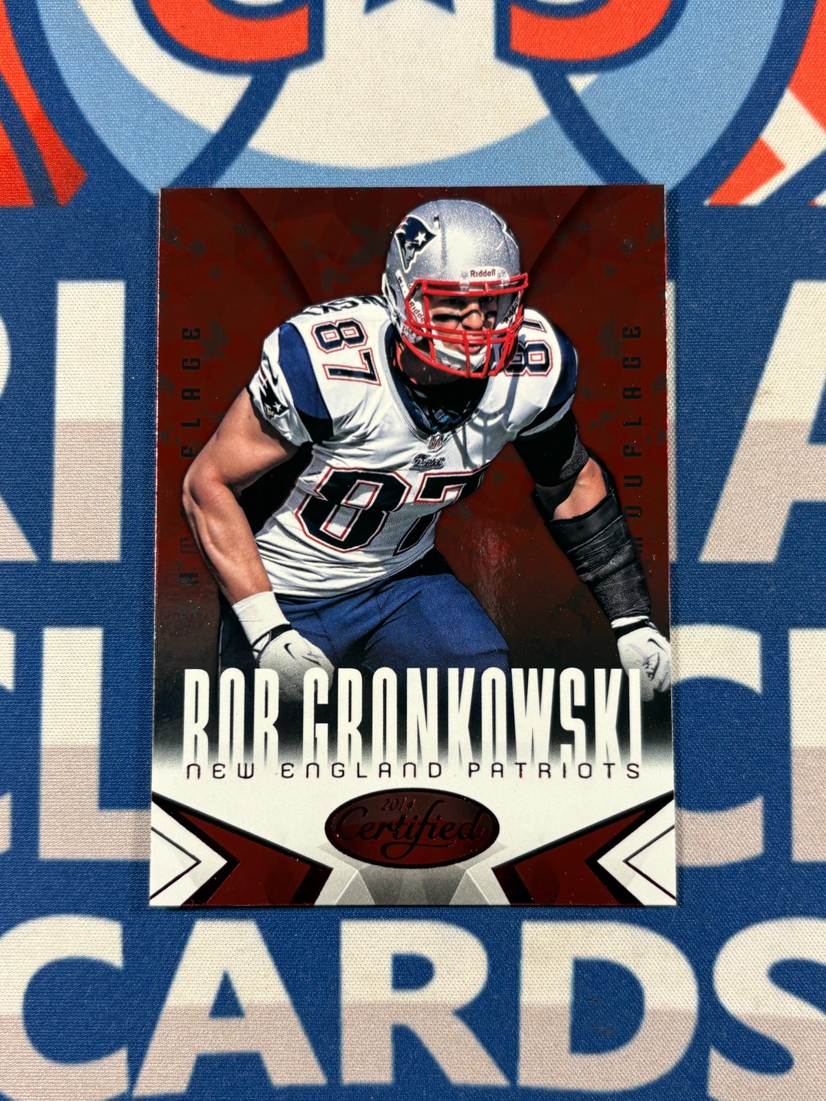 2014 Panini Certified Red Camouflage Rob Gronkowski #58