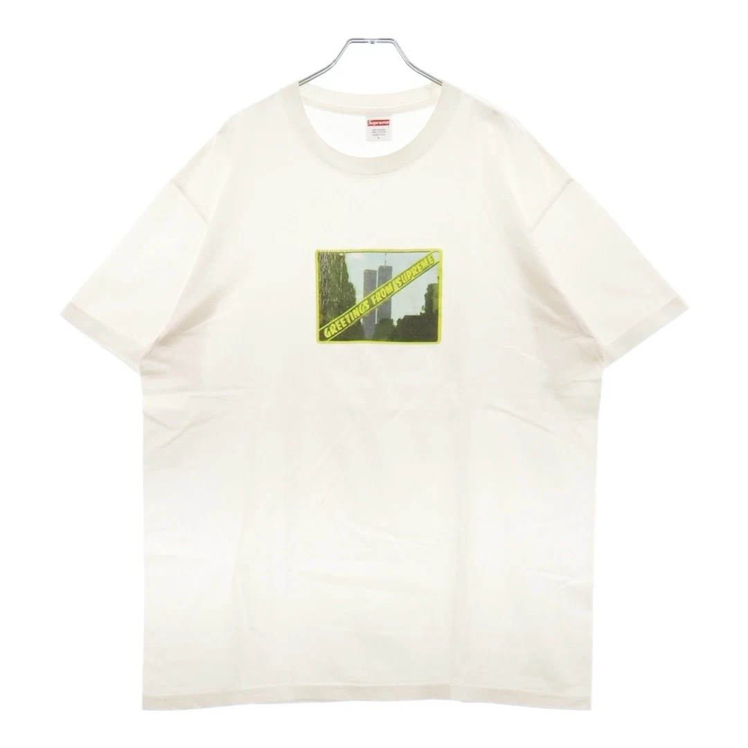 SUPREME 19SS Greetings Tee Photo Print Col Rond Manches Courtes Coupe & Couture Occasion 97