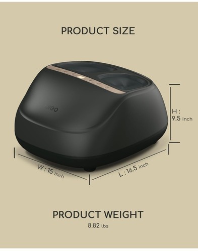 Ibreo Shiatsu Foot Massager Machine with Heat Electric Massage, wireless Remote - Picture 4 of 9