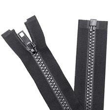 2PCS 5 17 Inch Separating Jacket Zippers for Sewing Coats Jacket Zipper Black...