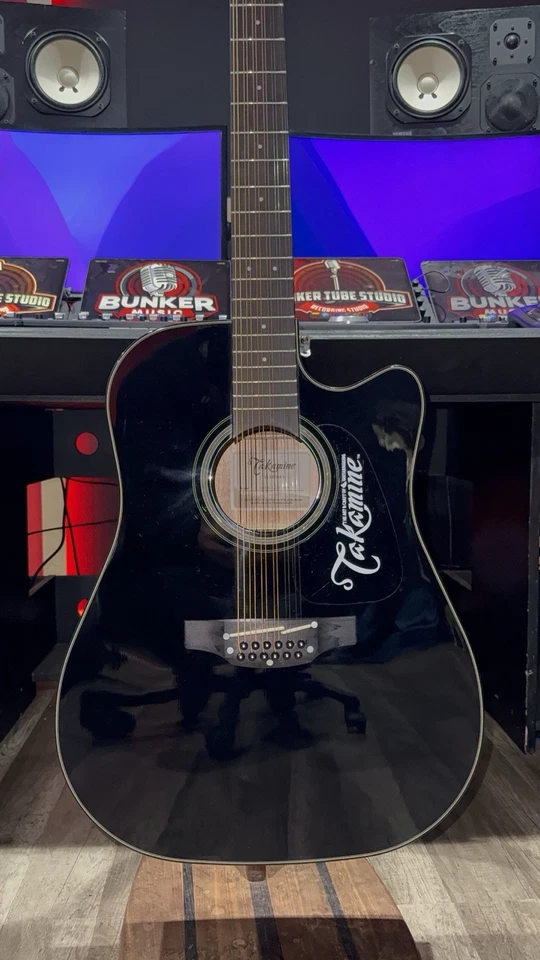 Guitarra Eléctrica Acústica Takamine GD30CE-12 12 Cuerdas, Negra Foto 2 de 4