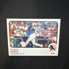 Topps 2022 Heritage Yandy Diaz Tampa Bay Rays Baseball Card #363